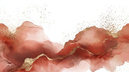 Fototapeta premium Romantic Twilight Sky with Rose Gold Gradients and Textures