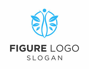 Logo about Figure created using the CorelDraw application. on a white background.