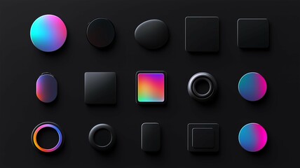 様々な図形やアイコン素材