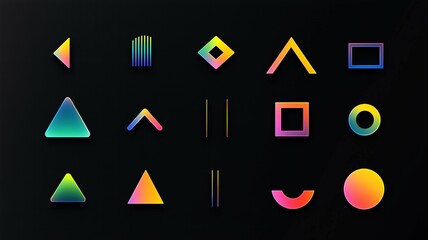 様々な図形やアイコン素材