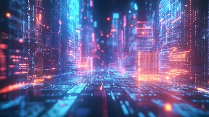 Focused Developer Working on Laptop to Create Mobile App with Code on Screen