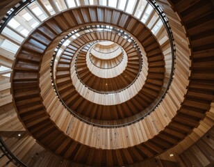 spiral staircase in a church