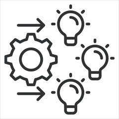 Output Icon Lineal Style. Vector Illustration Graphic Design