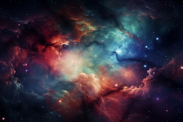 Fototapeta premium lights of space,Generative Ai