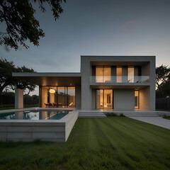 home interior with pool
