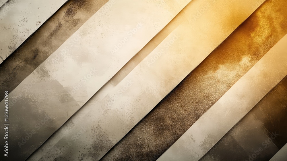 Poster light and dark beige abstract background with diagonal line and triangle patterns