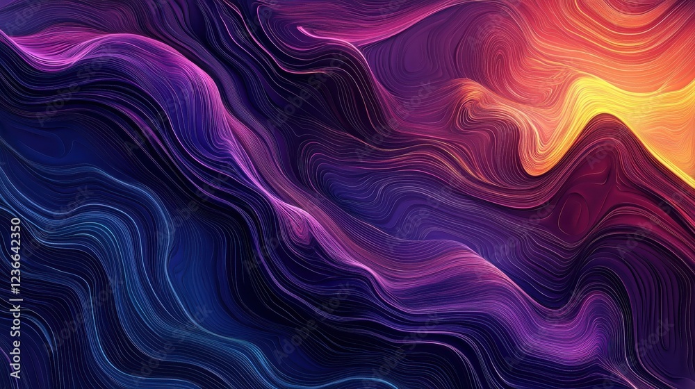 Poster big data flow technology and science vector background, tech abstraction with lines electronics and 