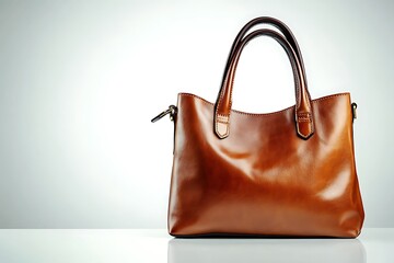 Brown Leather Tote Bag - Luxury Fashion Accessory