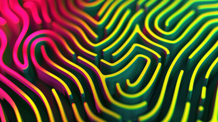 Naklejka premium Colorful, abstract design with a green and yellow stripe