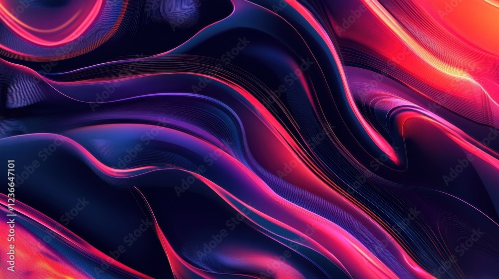 Poster big data flow technology and science vector background, tech abstraction with lines electronics and 