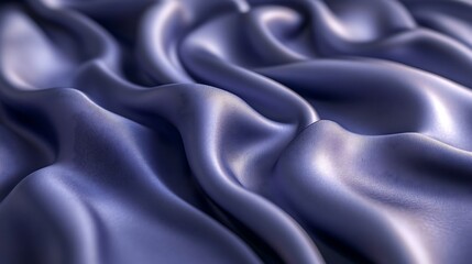 Obraz premium Draped Fabric Shows Soft Waves of Purple Silk