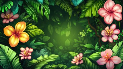 beauty flower blooming, nature background