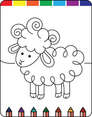 Adorable Farm Animals Coloring Pages for Kids, Happy Farmyard Printable Coloring Pages for Children, Barnyard Buddies Cute Farm Animal Coloring Sheets