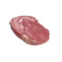 A close-up view of fresh meat on a transparent background is suitable to complete your design needs