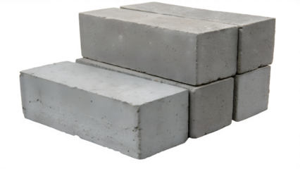 Cement Solid Brick Isolated On Transparent