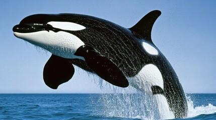 Majestic Orca Leaping: A Breathtaking Ocean Moment