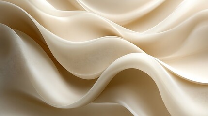 Obraz premium Elegant Beige Fabric Draped in Soft Waves