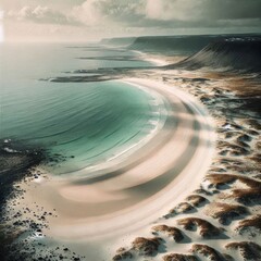 Idyllic Tropical Beach with Waves