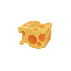 A close-up view of cheese with a transparent background is suitable to complete your design needs