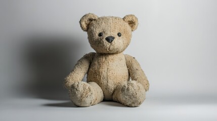 Obraz premium Cute Teddy Bear Isolated On White Background