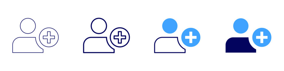 Obraz premium User testing icon in 4 different styles. Thin Line, Line, Bold, and Bold Line. Duotone style. Editable stroke