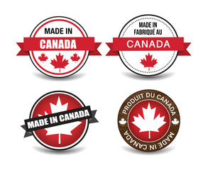 Made in canada label sticker