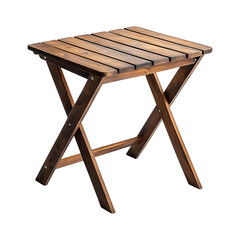 Foldable Outdoor Table with Modern Design Isolated on Transparent Background
