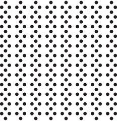 Small black polka dot seamless pattern background.