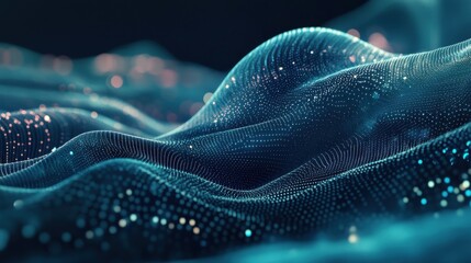 Digital concept, big data is fluttering data collection Data processing and data analysis on a beautiful futuristic background.