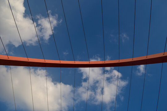 Turin, Italy. The Olympic Arc, symbol of the Olympic winter games of 2006.