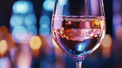 A painting of a colorful flower with red, blue, and yellow colors