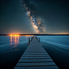 Breathtaking View of the Galaxy Reflection