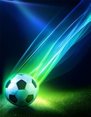 modern blue-green background for football poster ver 5