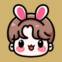 Cute boy cartoon drawings vector