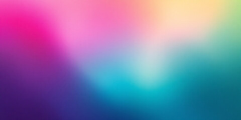 Retro-inspired grainy texture background with a turquoise, tangerine, and fuchsia gradient. Ideal for vintage aesthetics, music covers, and creative branding.