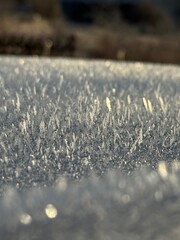 snow covered car