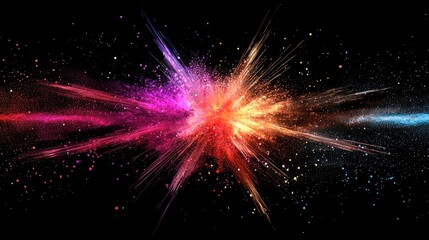 Fototapeta premium abstract brush bursts, colorful, smoke and bursts