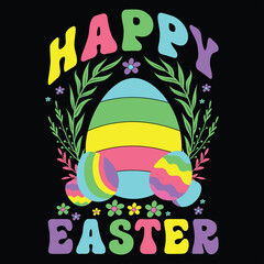 HAPPY EASTER  Easter Day T Shirt Design  
