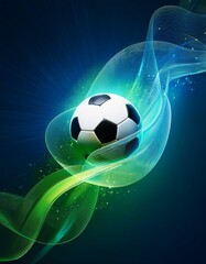 modern blue-green background for football poster ver 7