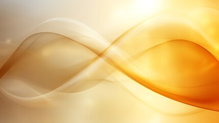 Abstract Golden Waves Flowing Design
