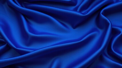 Fototapeta premium Royal blue fabric that is not straight