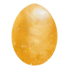 Easter egg of golden yellow, resembling the texture of an egg. 
