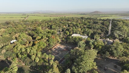 Naklejka premium An old sugar factory built and managed by the Dutch fifty years ago, Wonji, Ethiopia