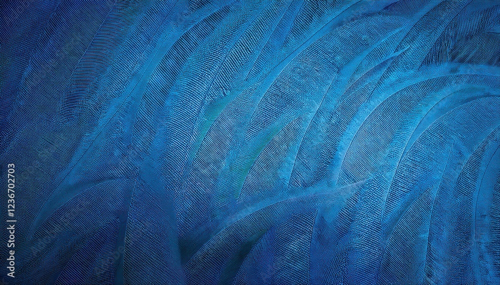 Aufkleber textured abstract blue painted surface with rough brushstroke pattern, deep cool tones, perfect for 