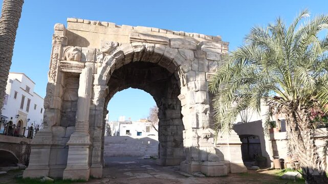 Marcus Aurelius arch in Tripoli, Libya