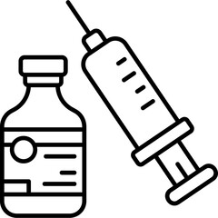 Vaccine Line Icon
