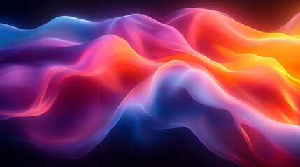 Fototapeta premium Abstract Colorful Waves Flowing Dynamically