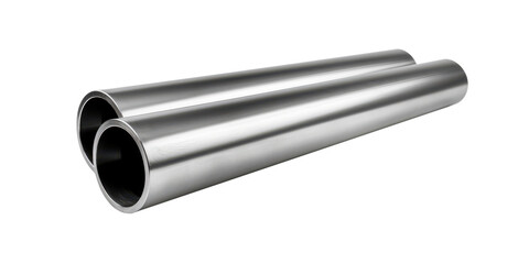 steel pipe isolated on white or transparent png