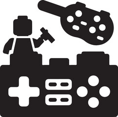 toy victor design isolated on the white background.