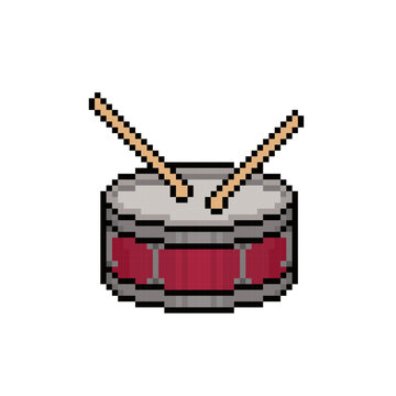 recommend clip art: drum snare hit pixel art